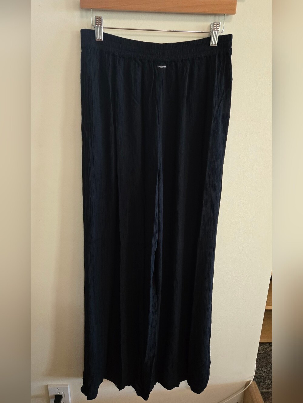 Volcom Black High Waisted Wide Leg Pants